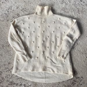 Madewell Turtleneck Sweater w/ polka dot design XS